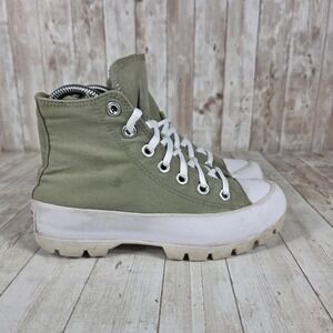 Converse‎ All Star Chuck Taylor Lugged Platform High Top Olive Green Women US 5